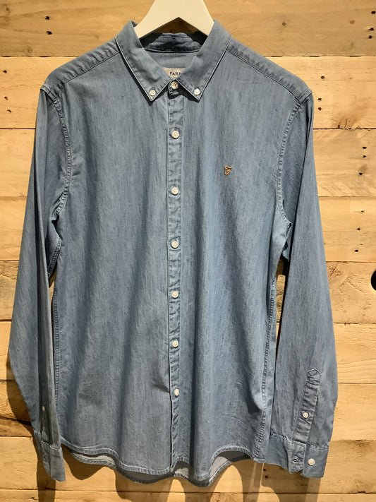 Farah Brewer Denim Shirt