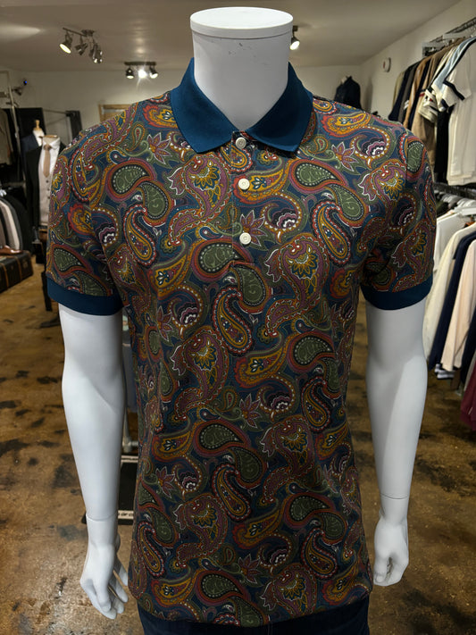 Pretty Green 15th Anniversary Paisley Polo