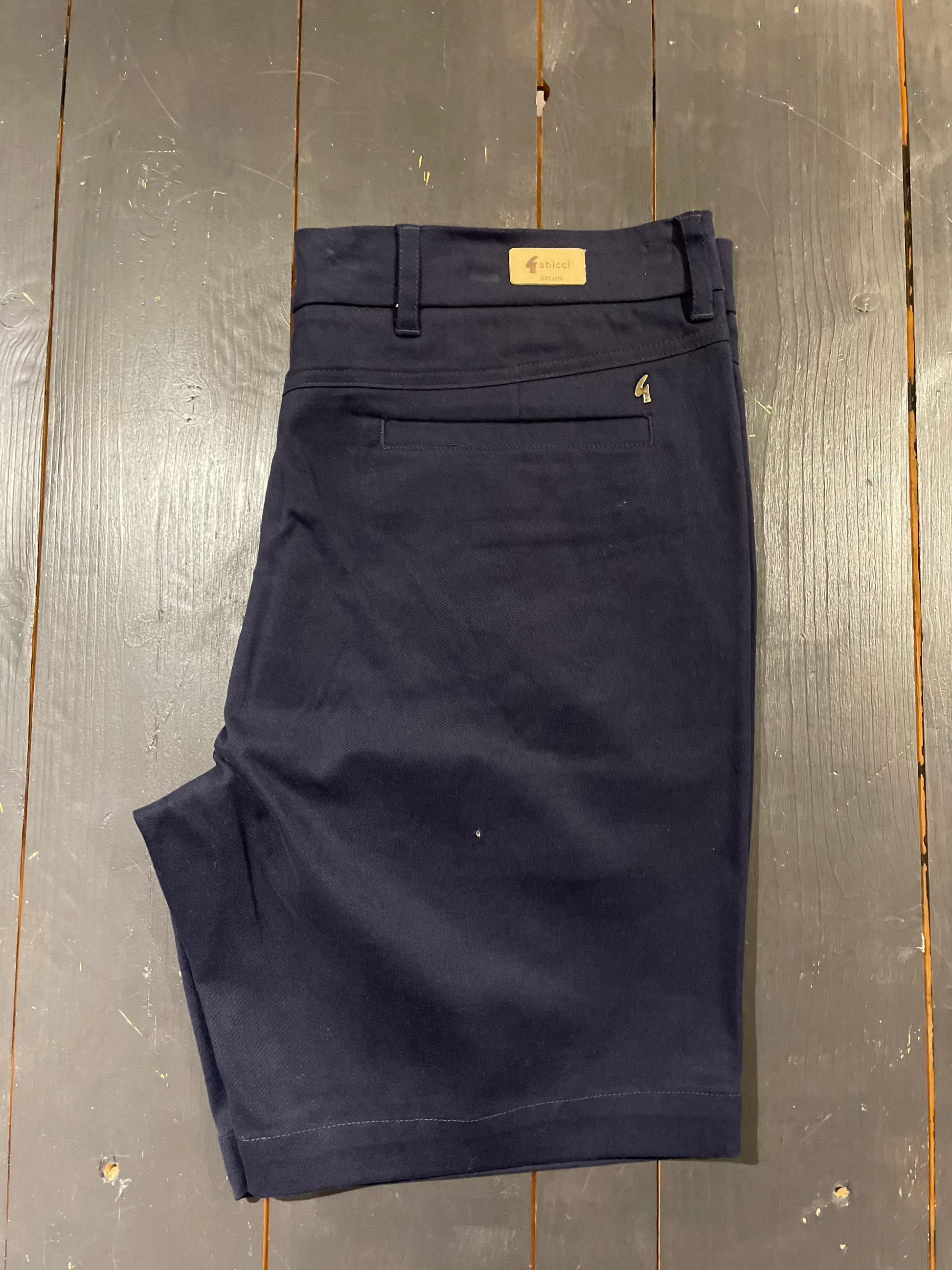 Gabicci Classic Navy Chino Shorts for Men
